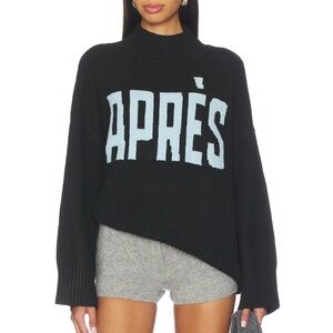 Sanctuary Apres Intarsia High Mock Logo Sweater